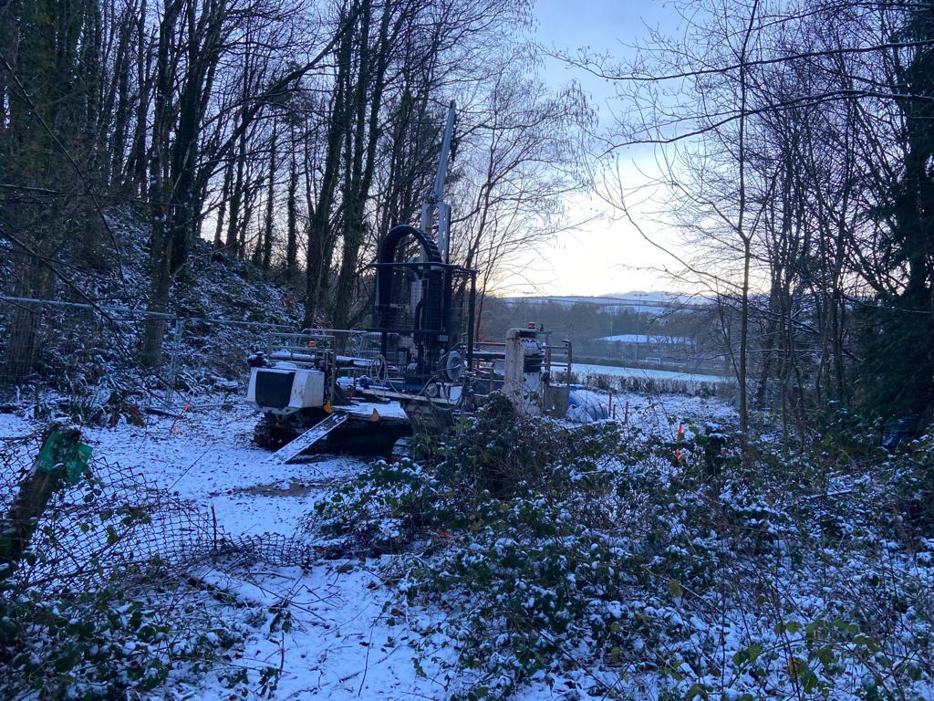 drilling rig in sunshine